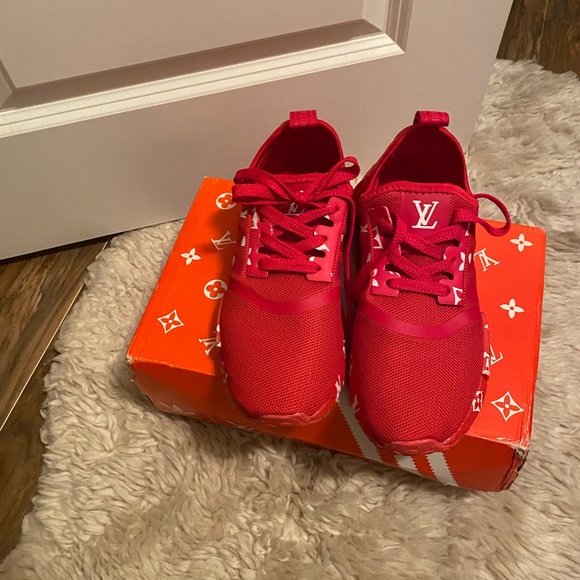 Size 9 Unisex Addidas x LV running shoes - Picture 2 of 3